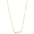 Fashion Jewelry 925 Sterling Silver Endless love Heart Zircon Necklace a Row of Hearts Gold Plated Necklaces for Women