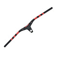 Integrated Handlebar Carbon with Computer Mounting Holes for MTB/Fixie Bike/Folding Bike for BMX & Cruisers