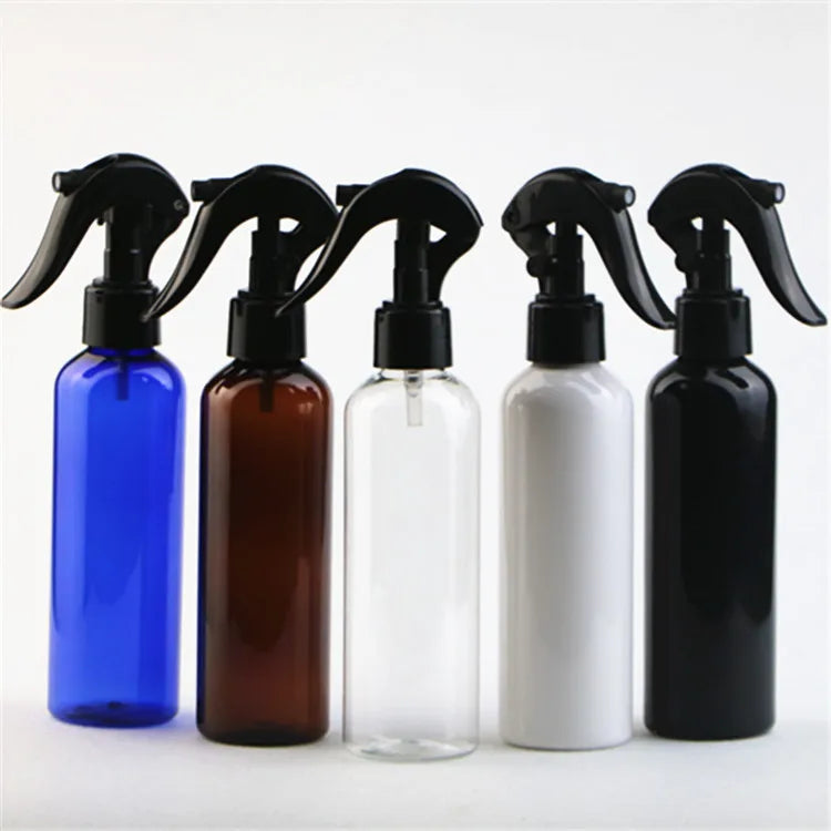 Black Round Shoulder PET Plastic Spray Bottle Empty Trigger Head Cosmetic Bottle