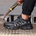 Unisex Smart Button Easy to Wear and Take off Breathable Light Soft Anti-smash Anti-puncture Fashion Sports Safety Shoes