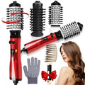Hair Curler Straightening Brush Ceramic Tourmaline Multi Styler Rotating Hair Dryer With 5 Heat Adjustments for Dry Hair