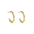 Minimalist Cc Shappe Earrings 925 Sterling Silver 18k Gold Plated Chunky Earrings for Women