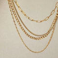 Tarnish Free 316 Stainless Steel Chain Paper Clip Link Choker 18k Gold Plated  Jewelry Paper Clip Chain Necklaces for 2023 Women