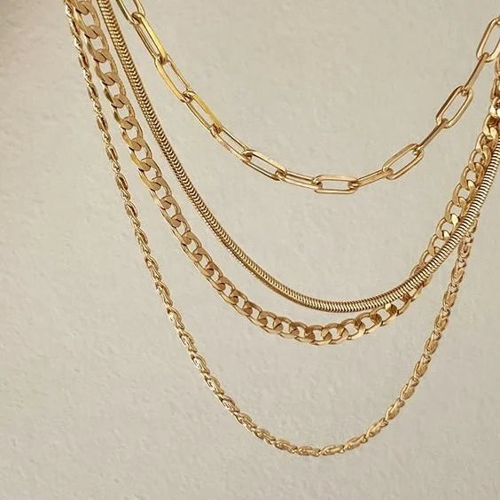 Tarnish Free 316 Stainless Steel Chain Paper Clip Link Choker 18k Gold Plated  Jewelry Paper Clip Chain Necklaces for 2023 Women