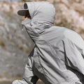 QUICKSHOW Streetwear Mesh Hood Sun Protect Jacket Lightweight Fishing UPF100 Outdoor Hiking Jacket Men