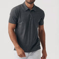 Customize Soft Cotton Regular Fit Men's Short Sleeve Polo T Shirt for Business Day