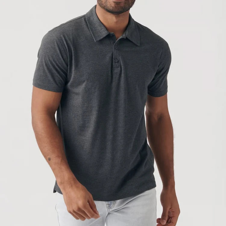 Customize Soft Cotton Regular Fit Men's Short Sleeve Polo T Shirt for Business Day