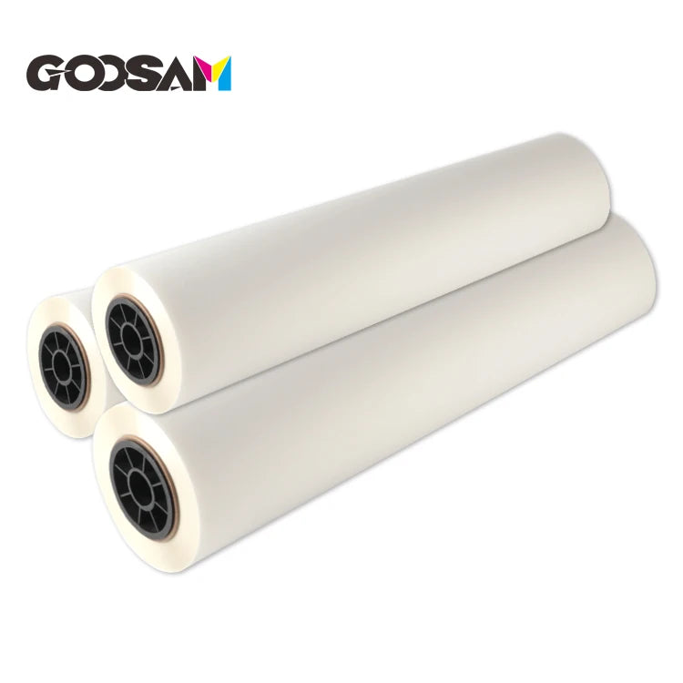 Goosam 30cm X 100m 33cmx100m Size DTF Paper Roll Heat Transfer Hot Tear DTF PET Film for A3 Roll DTF Printer