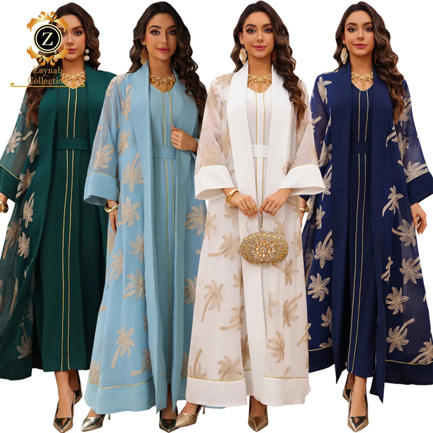 Zaynab Jalabiya Beautiful Designs Hoodie Ramadan Embellished Abaya Saudi Arabia Abaya Women Muslim Dress