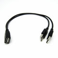 Factory Price USB 2.0 1 Female to 2 Male Y-Splitter Data Sync Charging Extension Cable Only (no Data Transmission) USB Hub