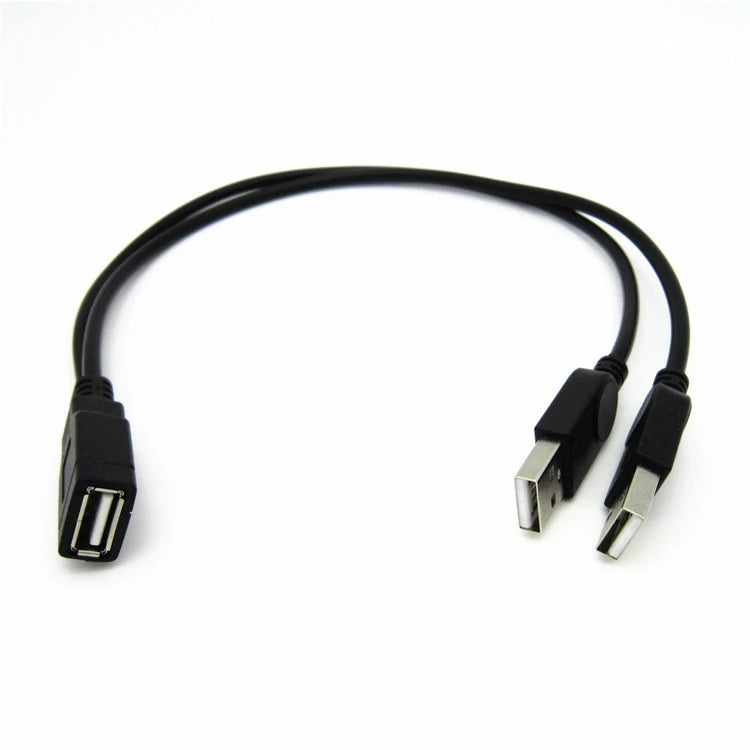 Factory Price USB 2.0 1 Female to 2 Male Y-Splitter Data Sync Charging Extension Cable Only (no Data Transmission) USB Hub