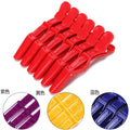 Free Sample 6 Colors Fashionable Hairdressing Clamps Claw Clip Hair Salon Plastic Crocodile Barrette Holding Section Clips Grip