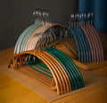 Dipped Plastic Dry Wet Dual-purpose Semi-circular Hanger Traceless Multifunctional Hanger