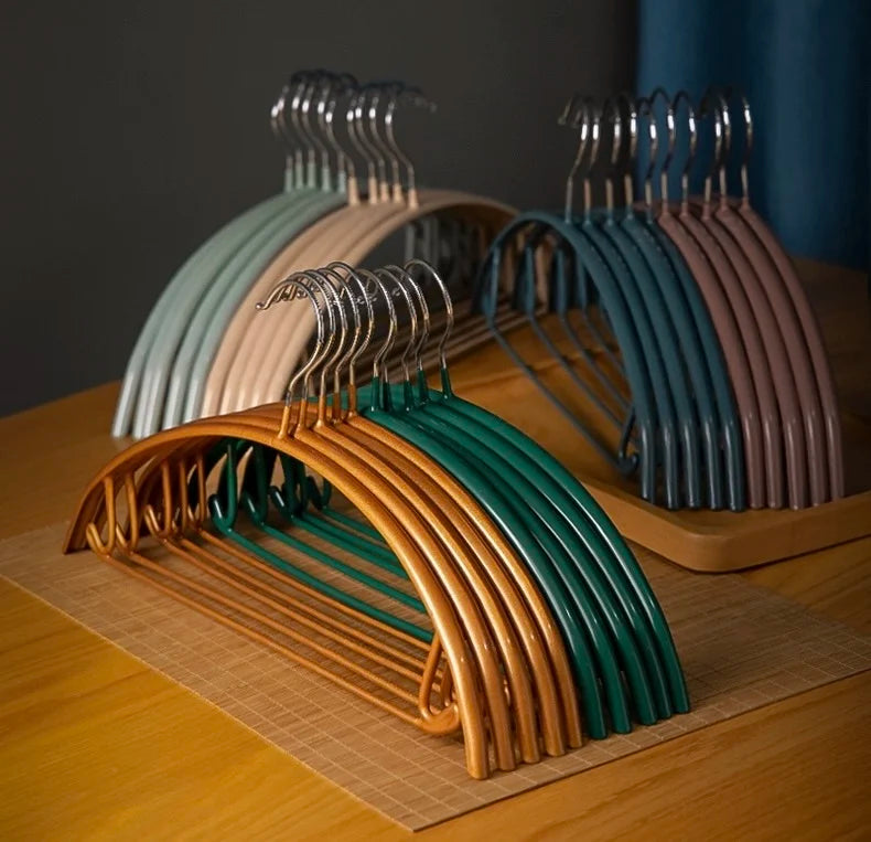 Dipped Plastic Dry Wet Dual-purpose Semi-circular Hanger Traceless Multifunctional Hanger