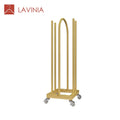 LAVINIA 1pc with Wholesale Price Assemble Clothes Hanger Stacker Organizer with Wheels