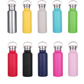 350ml 500ml 600ml 750ml 1000ml Stainless Steel Insulated Stainless Steel Water Bottle Flask with  Bamboo Lid
