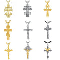 Merryshine Caravaca S925 Man Ankh Jesus Crucifix Cross Custom Luxury Jewelry Anti Tarnish Jewellery 925 Sterling Silver Necklace