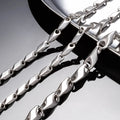 Wholesale Bulk Short Melon Seed Shape Chain 3 4 5mm Waterproof Stainless Steel New Design Simple Jewelry Making Components