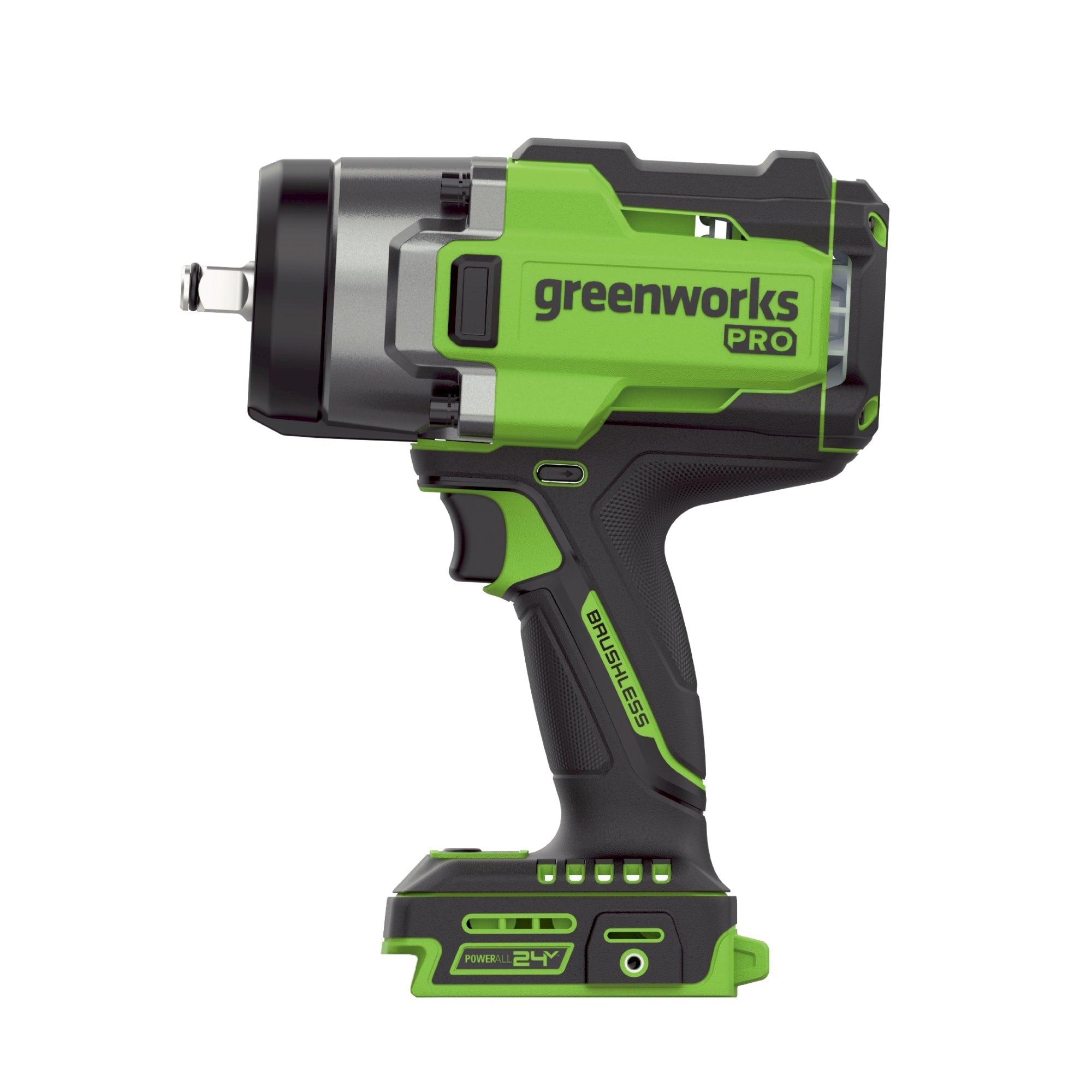 24V PowerAll Pro 1,430 ft-lb Breakaway Torque 1/2" Impact Wrench, Tool Only