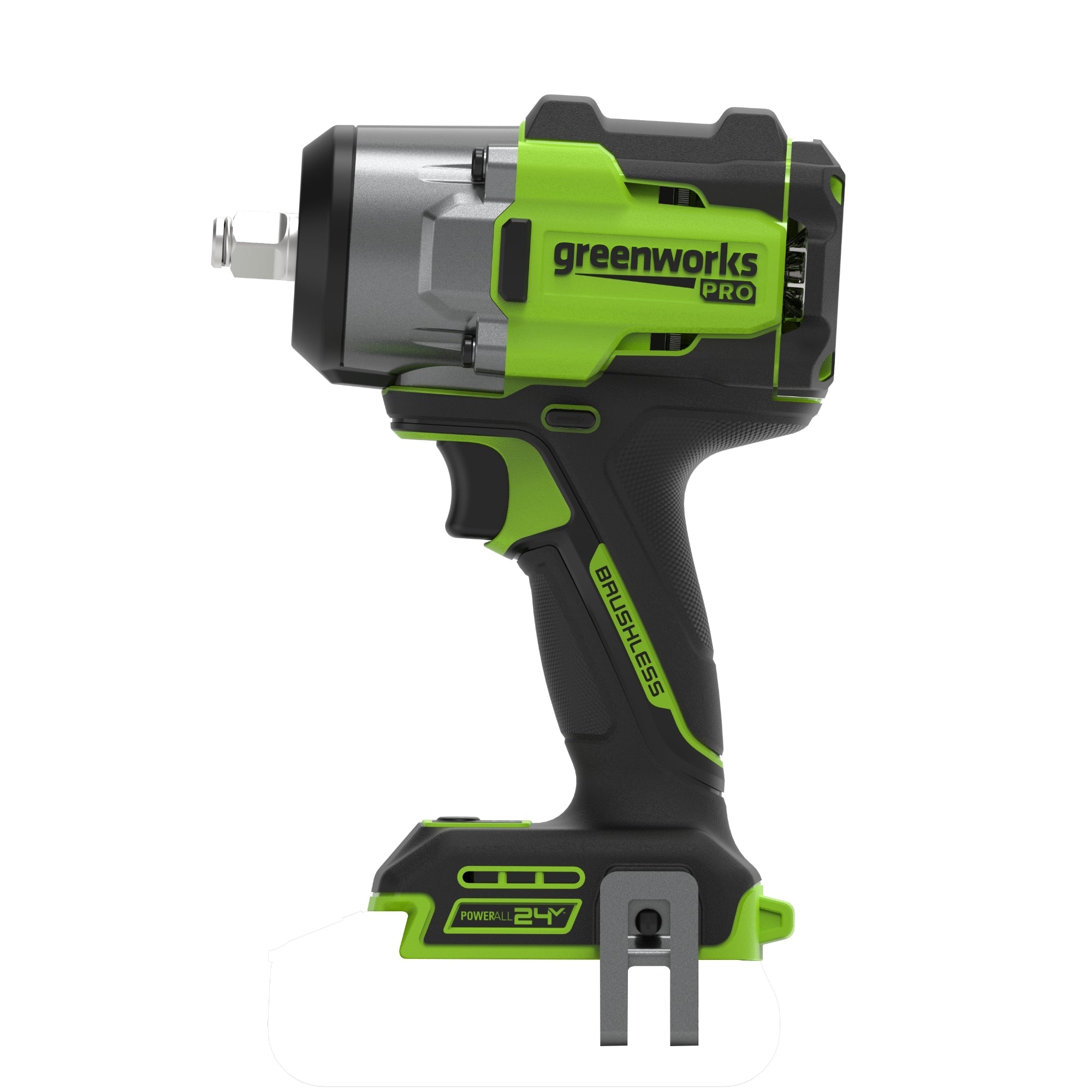 24V PowerAll Pro 750 ft-lb Breakaway Torque 1/2" Impact Wrench, Tool Only MegaBDM
