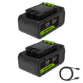 24V PowerAll Battery 2-Pack, with (2) 4.0 Ah Batteries MegaBDM