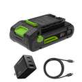 24V PowerAll Battery and Charger Kit, with 2.0 Ah Battery, Ultra-Fast 65W USB-C Charging Block, and Cable MegaBDM