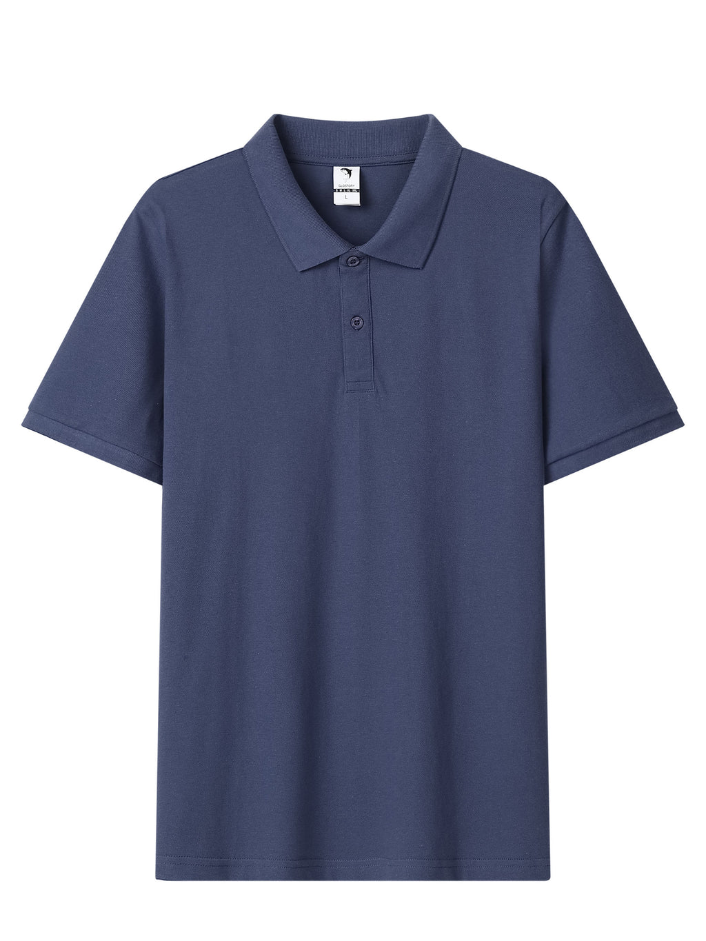 Custom Logo Men’s 100% Cotton Polo Golf Shirt – Short Sleeve, Half Button – EU Local Stock