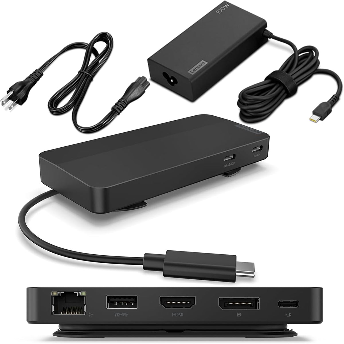 Lenovo USB-C Display Travel Power Adapter – Compact Laptop Charger MegaBDM