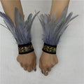 Ethnic Style Cuff Gothic Role Play Bracelets - Pure Gray MegaBDM
