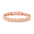 Luxury Fashion Rose Flower Magnet Diamond Single Bracelet - Four-Leaf Clover-Rose Gold Magnet Bracelet MegaBDM