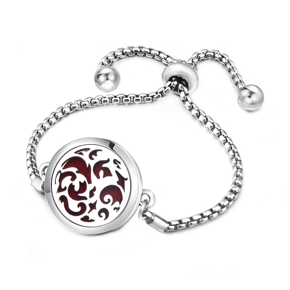 Angel Wings Mosquito Repellent Stainless Steel Essential Oil Perfume Box Bracelet - 39 MegaBDM