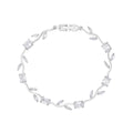 Luxury Style Quality Light Full Diamond Bracelet - Silver, White MegaBDM