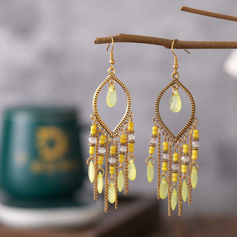 Beautiful Bohemian Ethnic Eardrops Your Daisy Rings MegaBDM
