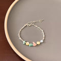 Women's Small Pieces Of Sier For Fashion Style High-grade Summer Hot Bracelet - Ornamental Stone Broken Silver Bracelet MegaBDM