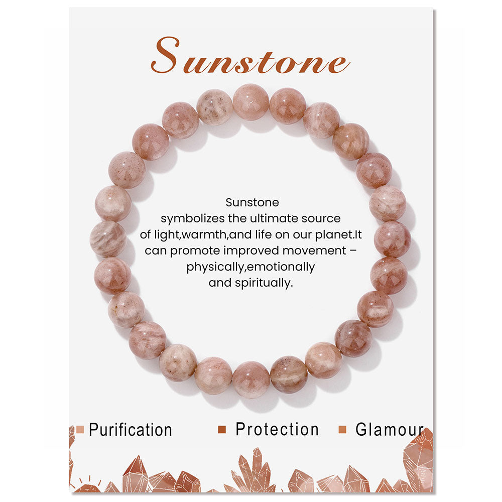 Women's Crystal Agate Light Luxury Minority Exquisite Lucky High Sense Girlfriend Bracelet - Sunstone Card MegaBDM