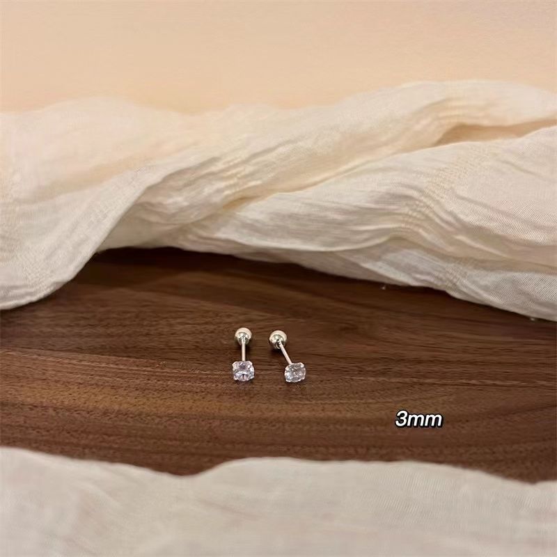 High-grade Screw Ear Bone Niche Design Exquisite Sleeping No Need Rings - 3mm MegaBDM