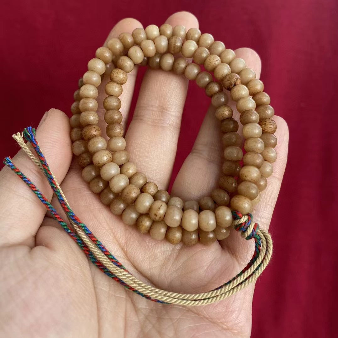 Tibetan Area Crafts Camel Bone Yak Old Beads Tablet Bracelet - 6mm (Random Delivery in Depth) Can Leave a Message Note MegaBDM