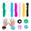 Color Turkey Feather Pop Fur Headdress Gift Bracelets MegaBDM