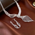 Palace Style Temperamental Minority Clavicle Chain Light Necklaces - 51# Necklace-Regular-Silver (Two-Piece Set) MegaBDM