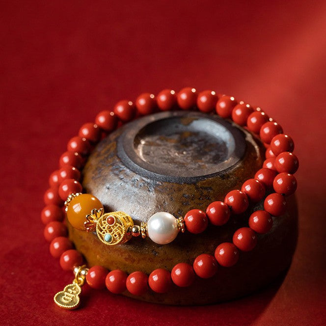 Imitation Cinnabar Original Life Gift Female National Bracelet MegaBDM