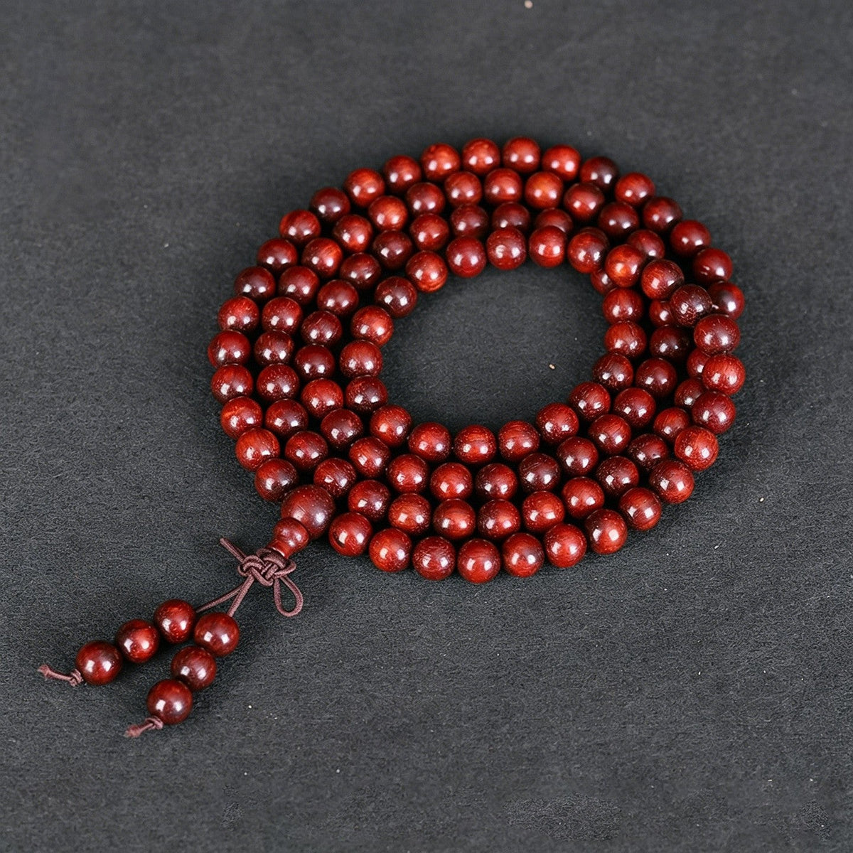 Old Materials Pterocarpus High Density Gold Star Wooden Bracelet - Venus 6mm × 108 beads [glass back] MegaBDM