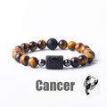 Constellation Natural Stone Beaded Twee Tigereye Bracelet - 22 / 18cm MegaBDM