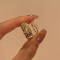 Wide Classic Style Light Luxury Temperament Full Ring MegaBDM
