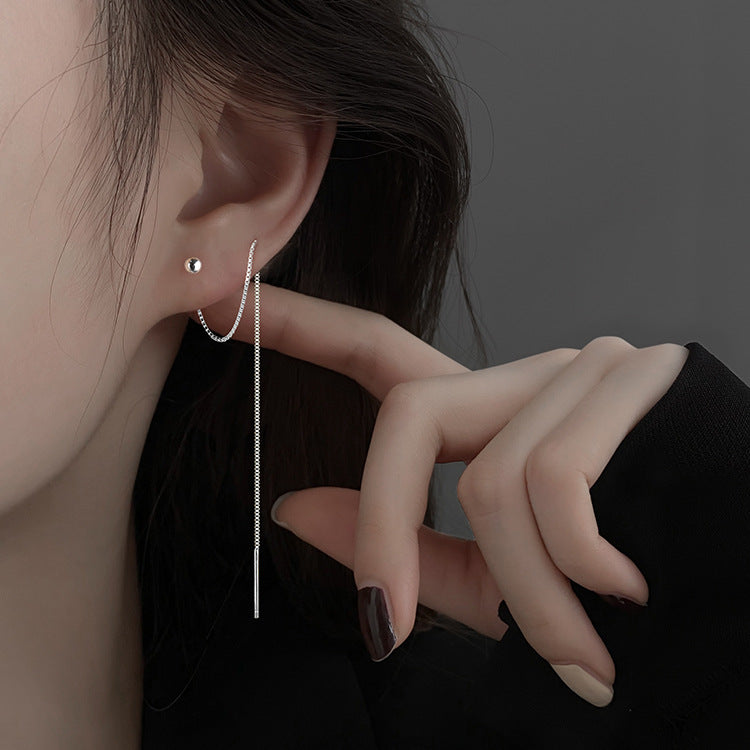 Women's Long Round Beads High Sense Design Rings MegaBDM