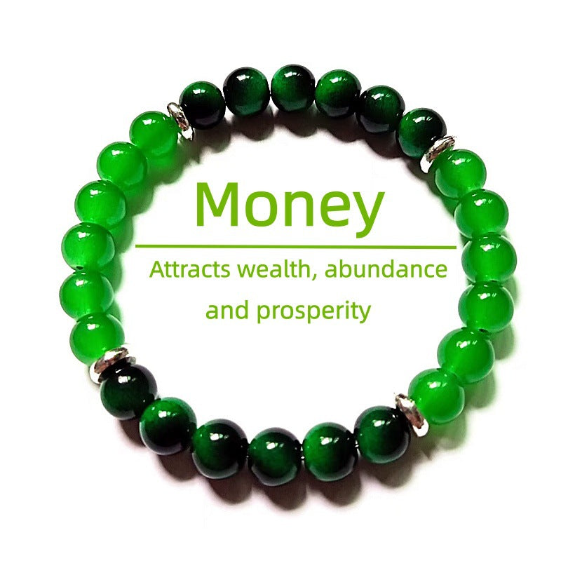 Versatile Classic Comfortable Xi Glass Tigereye Bracelet - T-10 / Glass MegaBDM