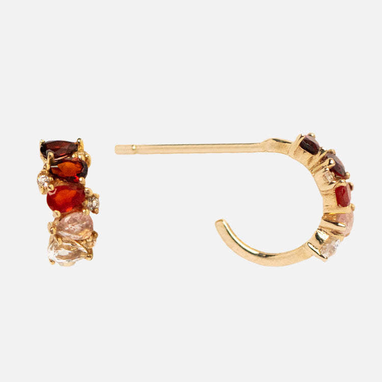 Gradient Twee Birthstone Birthstones Mother's Day Earrings - January MegaBDM