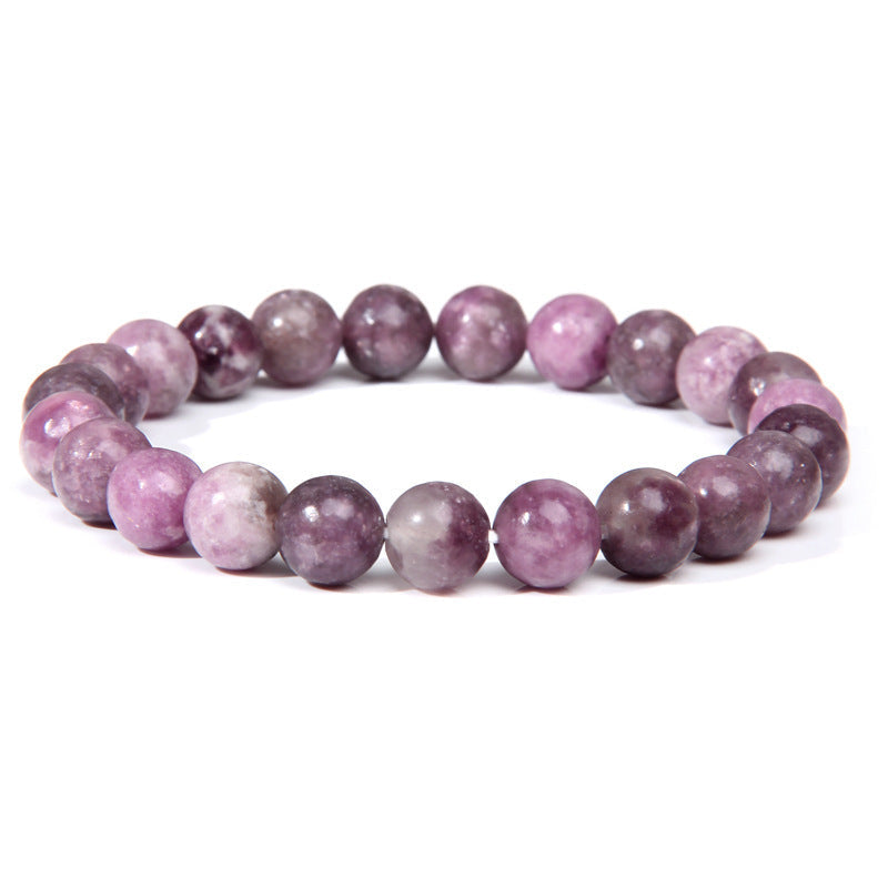 Tigereye White-barked Pine Agate Crystal Stone Bracelets - Lilac MegaBDM