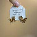 Women's Butterfly Design Show Sweet Elegance Exquisite High-grade Earrings - h8504 MegaBDM