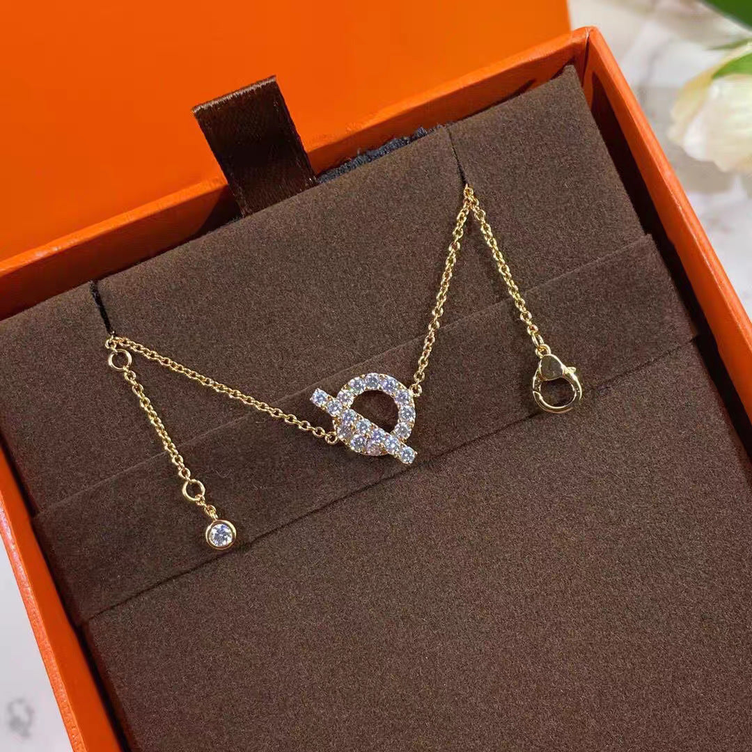 Women's Small Q Sterling Sier High-grade Light Luxury Minority Necklaces - Rose Gold-Small Q Bracelet MegaBDM