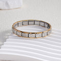 Innovative Classic Module Gold-plated Pattern Stainless Bracelets MegaBDM